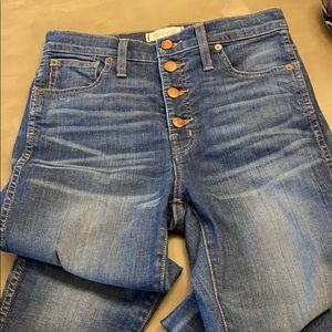 Madewell 10” high rise skinny